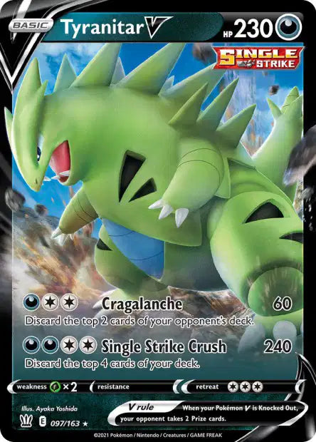 097/163 Tyranitar V ANGLAIS - Anglais